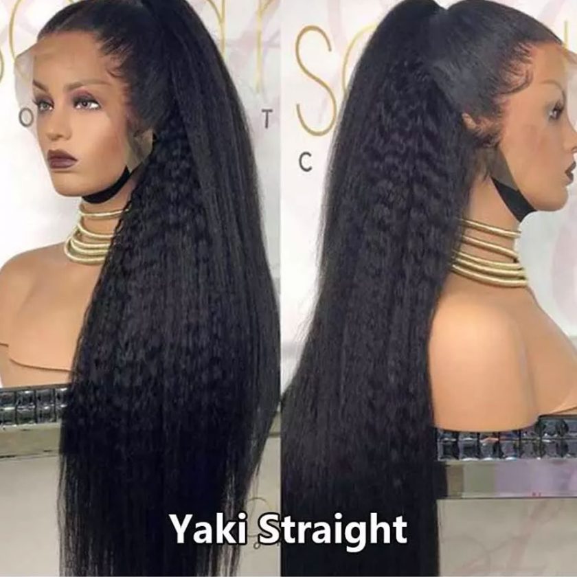 Yaki straight lace front wig